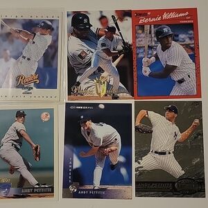 Jeter, Pettitte, Posada, Williams baseball cards (lot3)